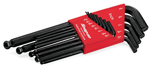 13 pc L-Shaped Ball Hex Wrench Set (.050