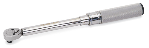 Torque Wrench, Adj. Click Type, U.S., Compact-Ratchet, 40-200 in-lb, 3/8