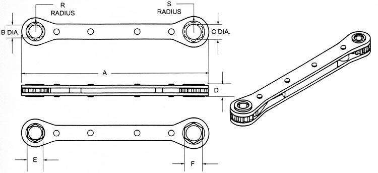 Double Box Ratchet Wrench