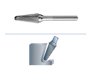 Material Removal l Abrasives & Rotary l 14° Taper Radius End 