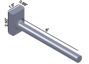 Tungsten Bucking Bar