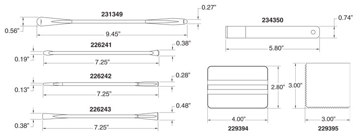 Sealant Smoothing Tools